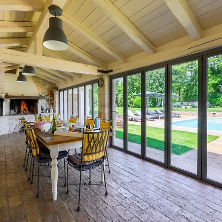 Lipa For 8 Persons Near Pula With 41 M2 Heated Pool, Beautiful Garden, Sauna & Kids Playground Villa