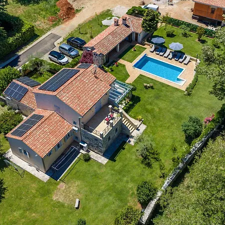 Lipa For 8 Persons Near Pula With 41 M2 Heated Pool, Beautiful Garden, Sauna & Kids Playground Villa Manjadvorci
